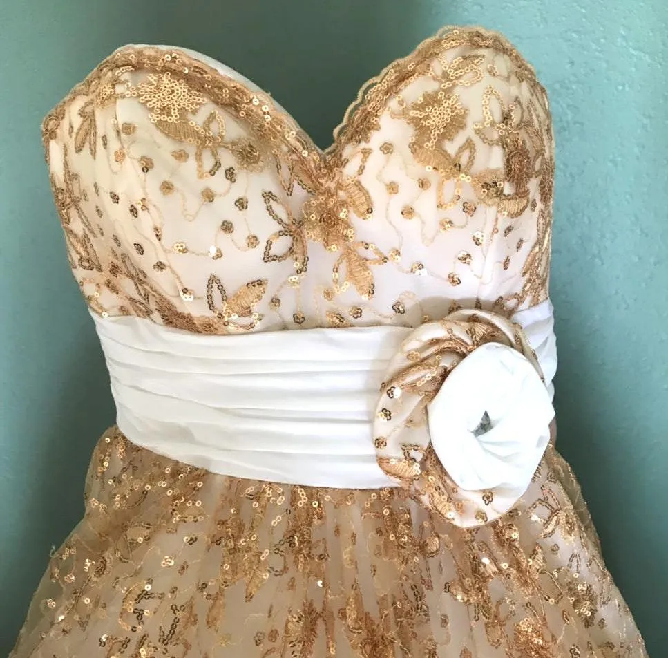 ‼️Gorgeous Gold Prom Dress‼️ - Image 2