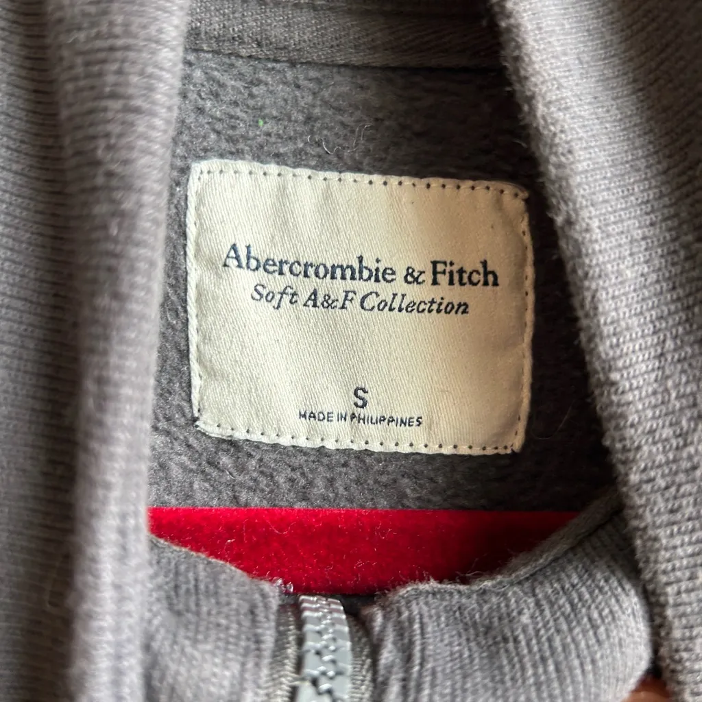 Abercrombie‎ & Fitch Soft Collection Quarter Zip Sweatshirt - Image 4