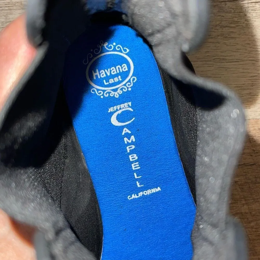 Jeffery Campbell Havana Last Rain‎ Puddle Ankle Boots Black NWOT Size 9 - Image 7