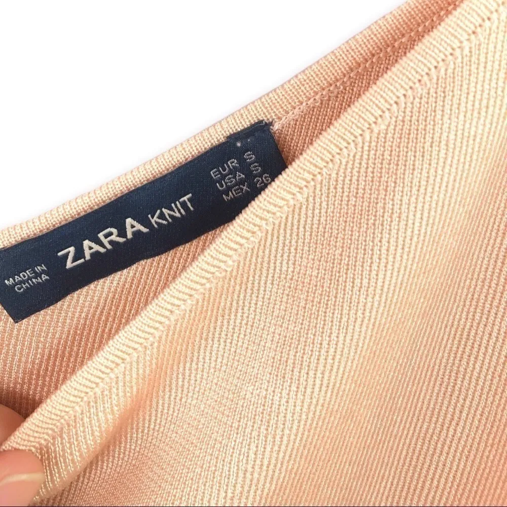 Zara - Knit Camisole with Pearl Details - S - Image 5