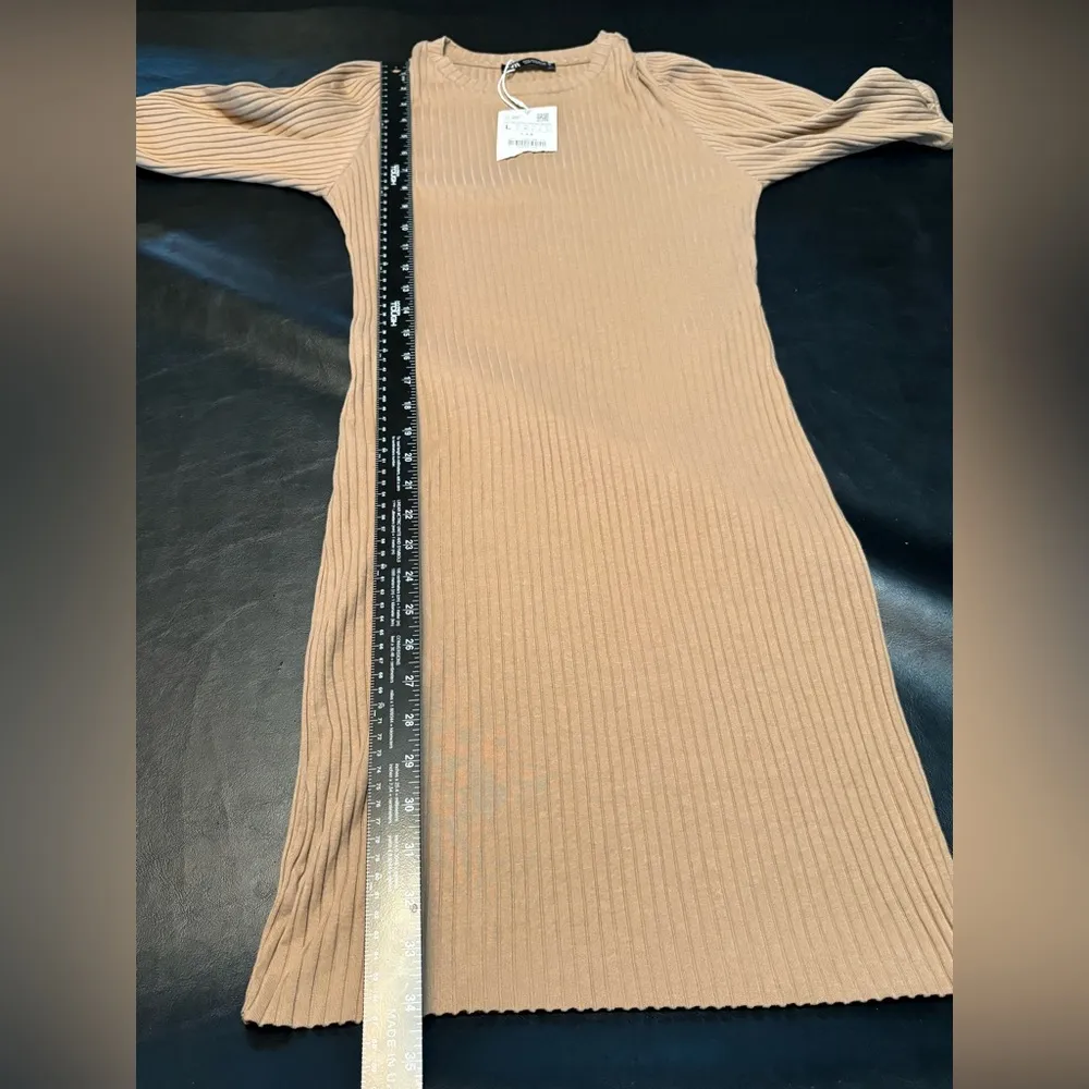Zara ribbed cotton dress NWT size Large - Image 10