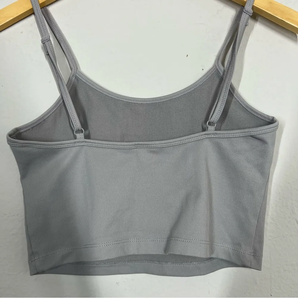 Balance Athletica Grey Ribbed Sports Bra Crop Tank - Image 7