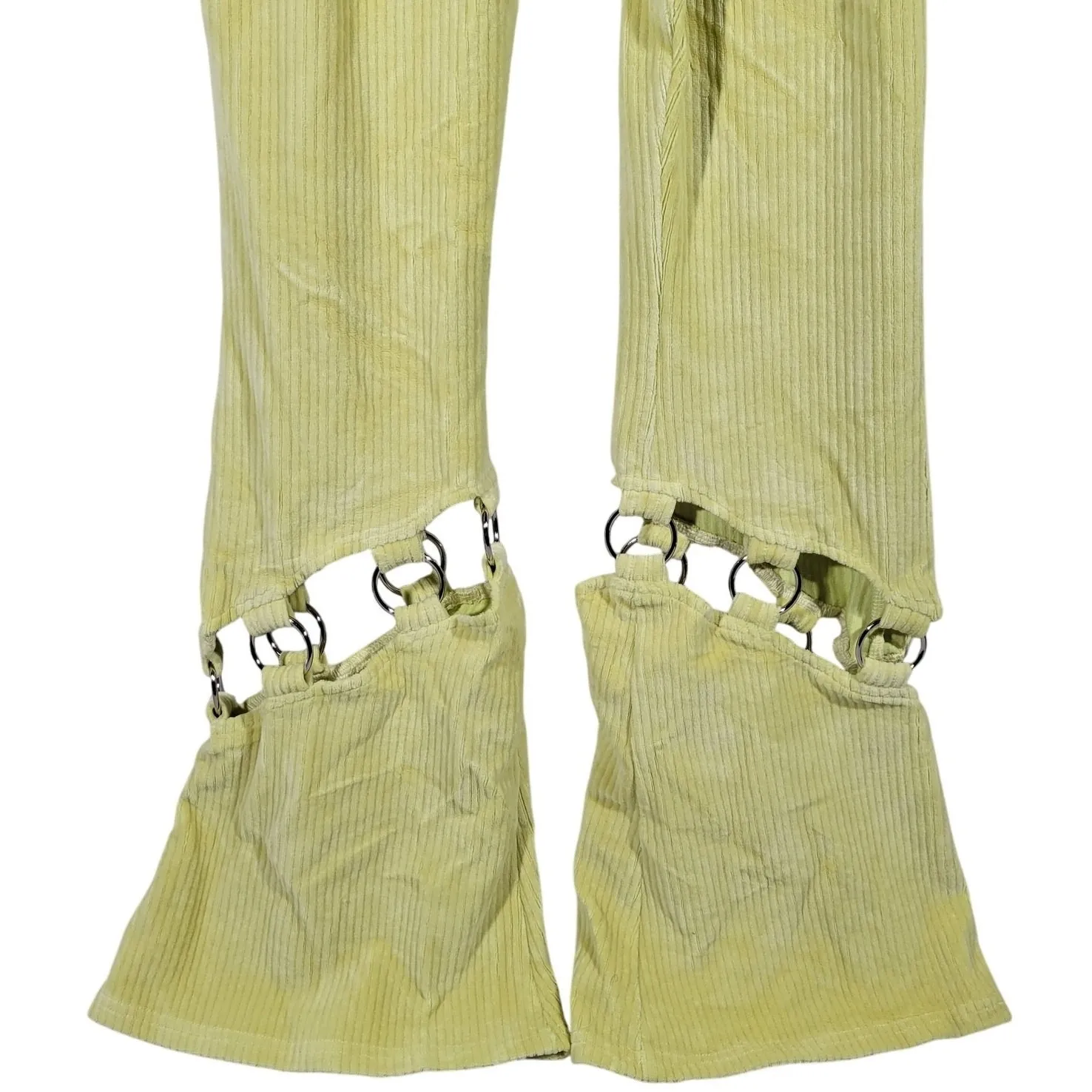 The Ragged Priest Yellow Corduroy Cut Out Flared Pants Size 6 - Image 6