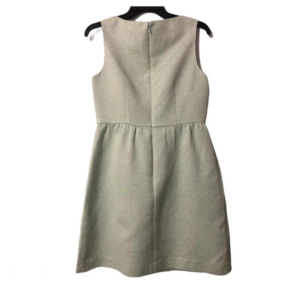 Shoshana Cocktail Sleeveless Evening Dress Mint & Gold Size 8 - Image 3