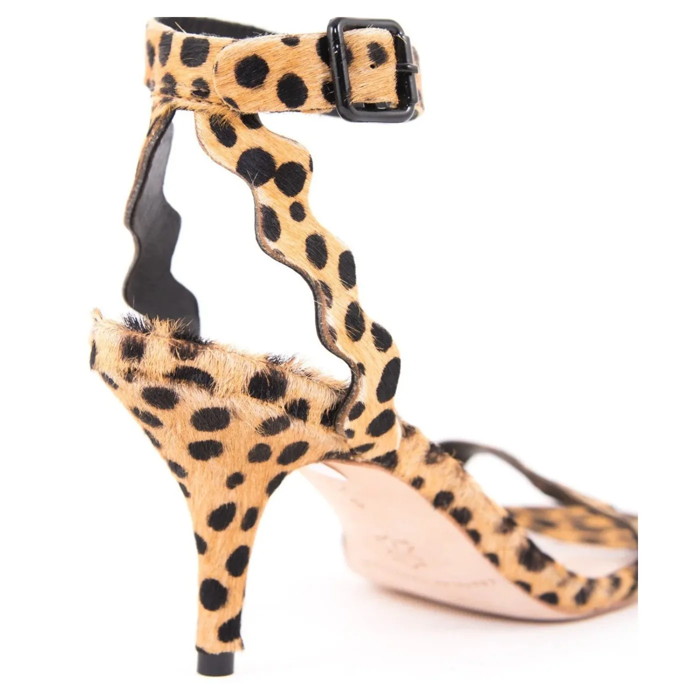 Loeffler Randall Reina Cheetah Ponyhair Heels Size 6.5 - Image 3
