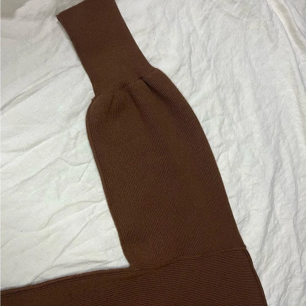 LILLUSORY Brown Oversized Batwing Sweater Size undefined - Image 5