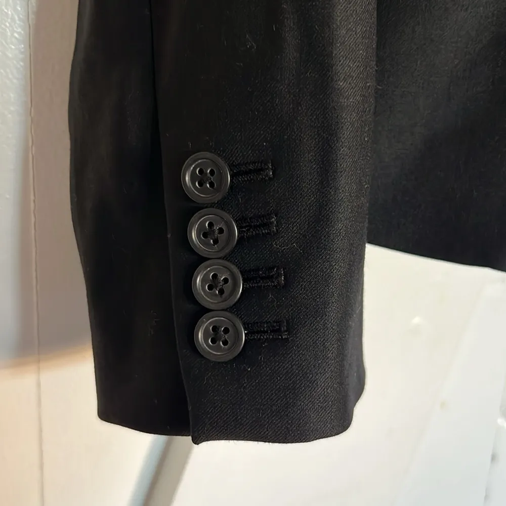 J.Crew Black Blazer Suit Jacket Size 2 - Image 6