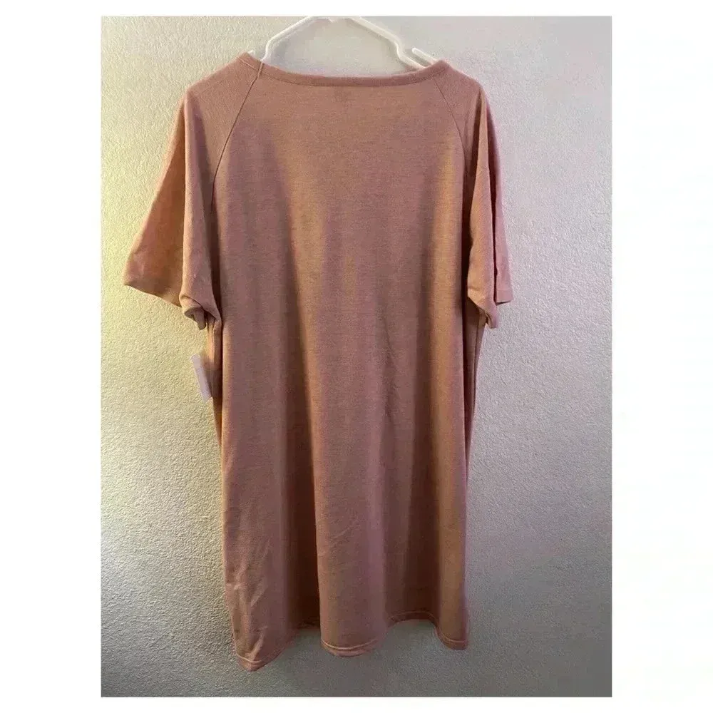 🆕 Plus Size Graphic Sleep Dress from Love at First Sight 2X🆕 Pink - Image 8