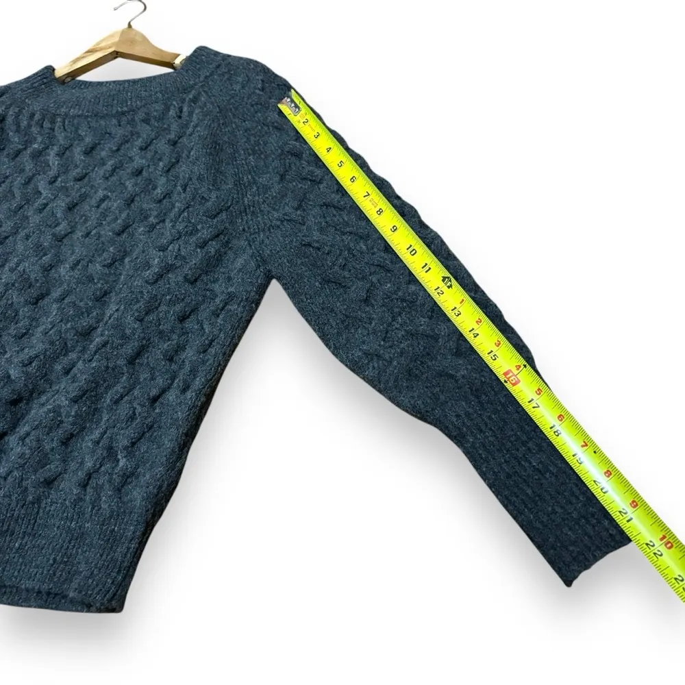 Mia Mai Gray Made in Italy Wool Alpaca Blend Knit Sweater - Image 4