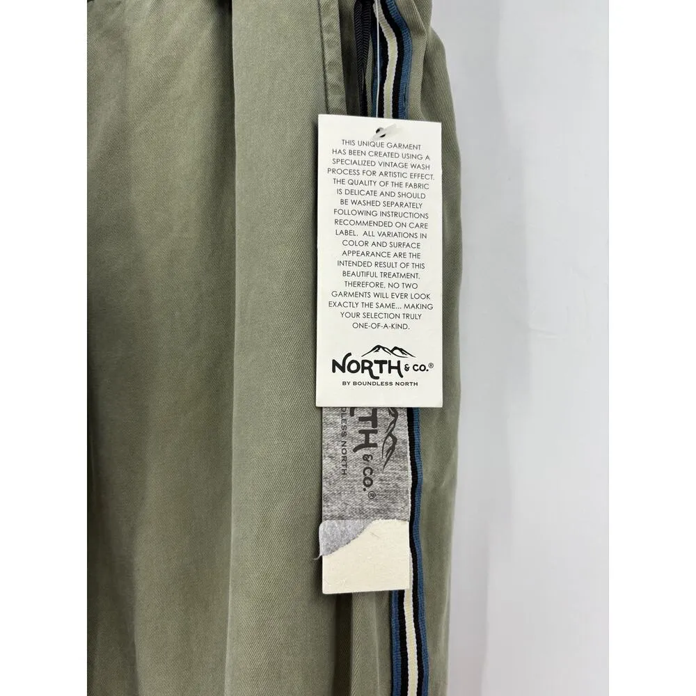 North & Co by Boundless North Pants Womens Large Side Stripe Jogger Olive NWT Green - Image 3