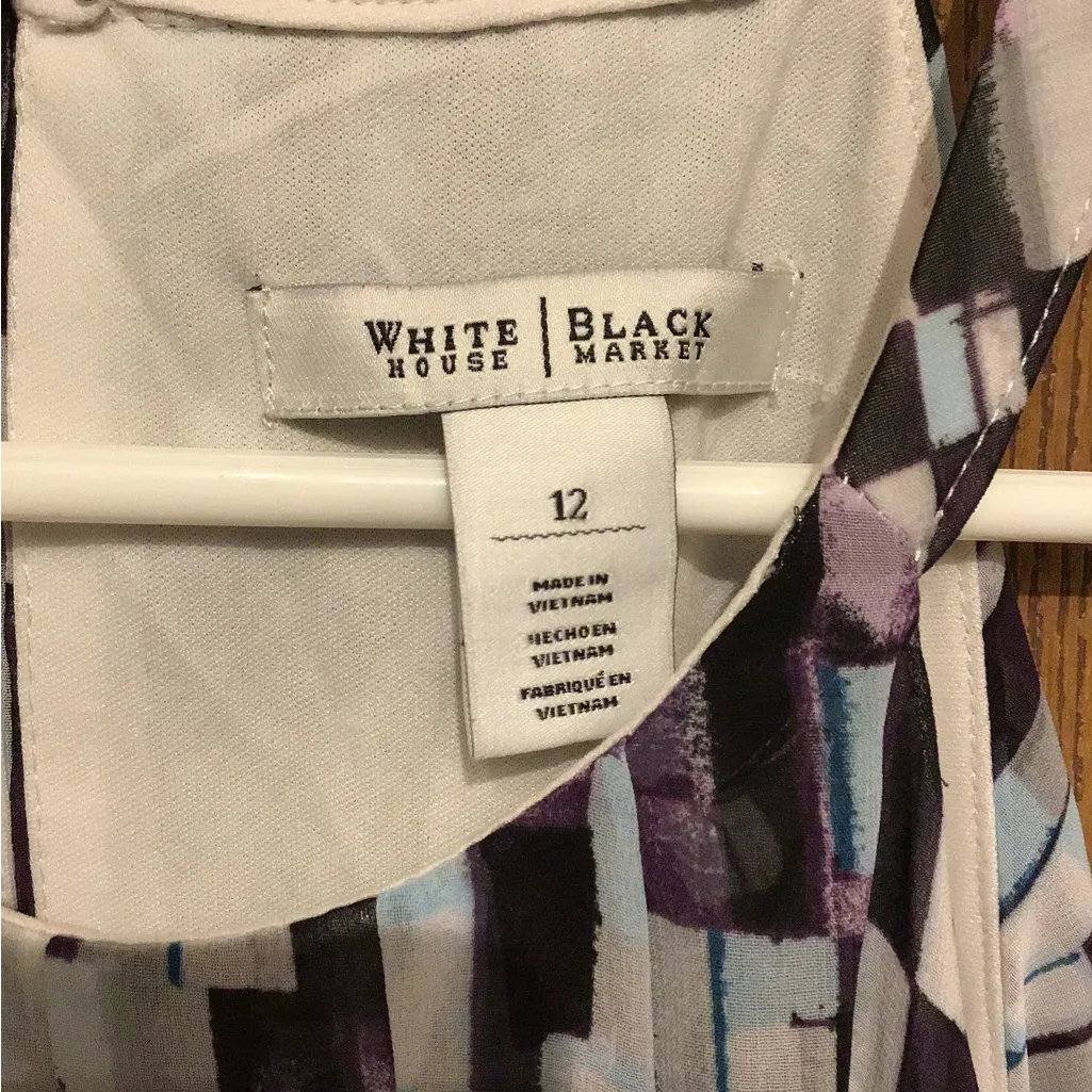 WHITEHOUSE BLACK MARKET SIZE 12 GEOGRAPHIC DESIGN - Image 6