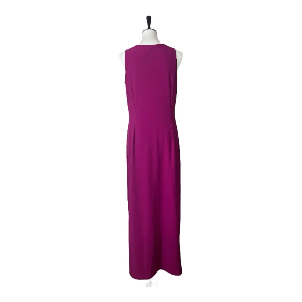 Boston Proper Maxi Dress Beyond Travel V-neck Magenta Pink Women’s Size Medium - Image 6