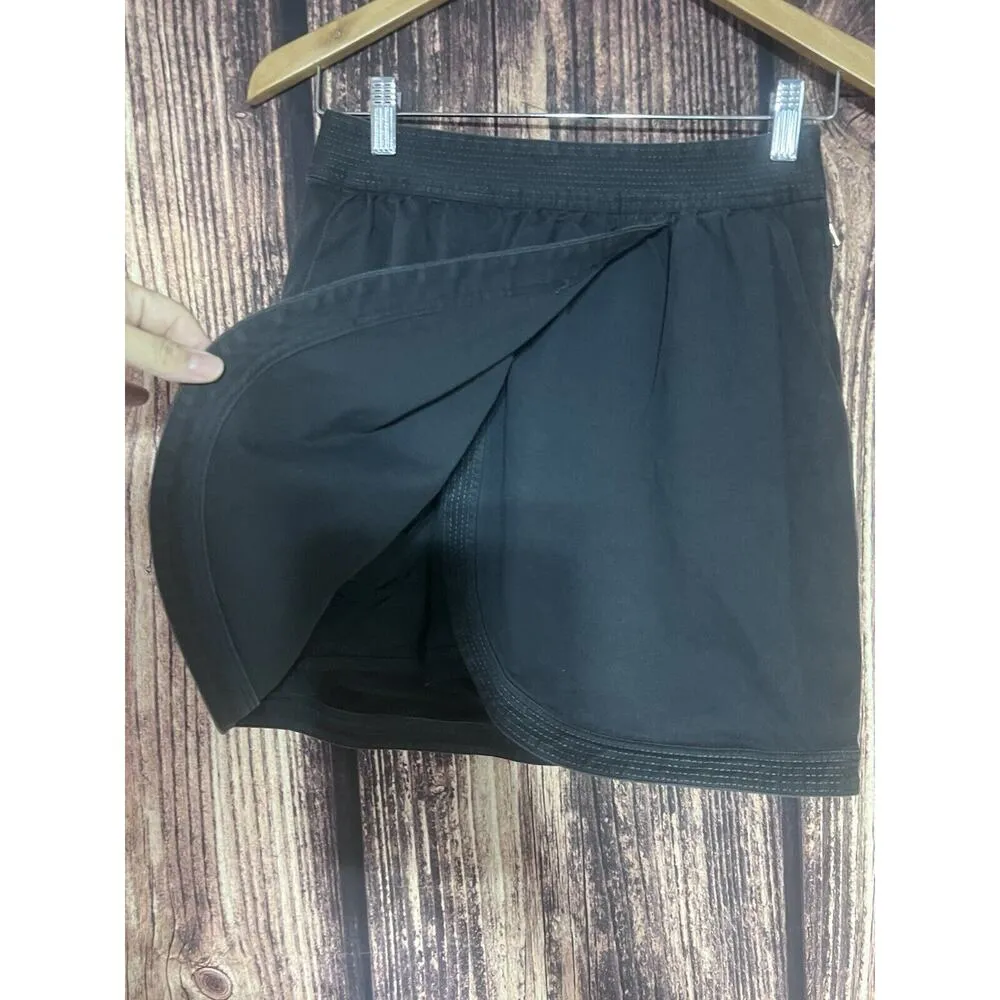 Leifsdottir Gray Wrap Mini Skirt Jeans Size 0 Anthropologie Moto Rock Grunge - Image 4