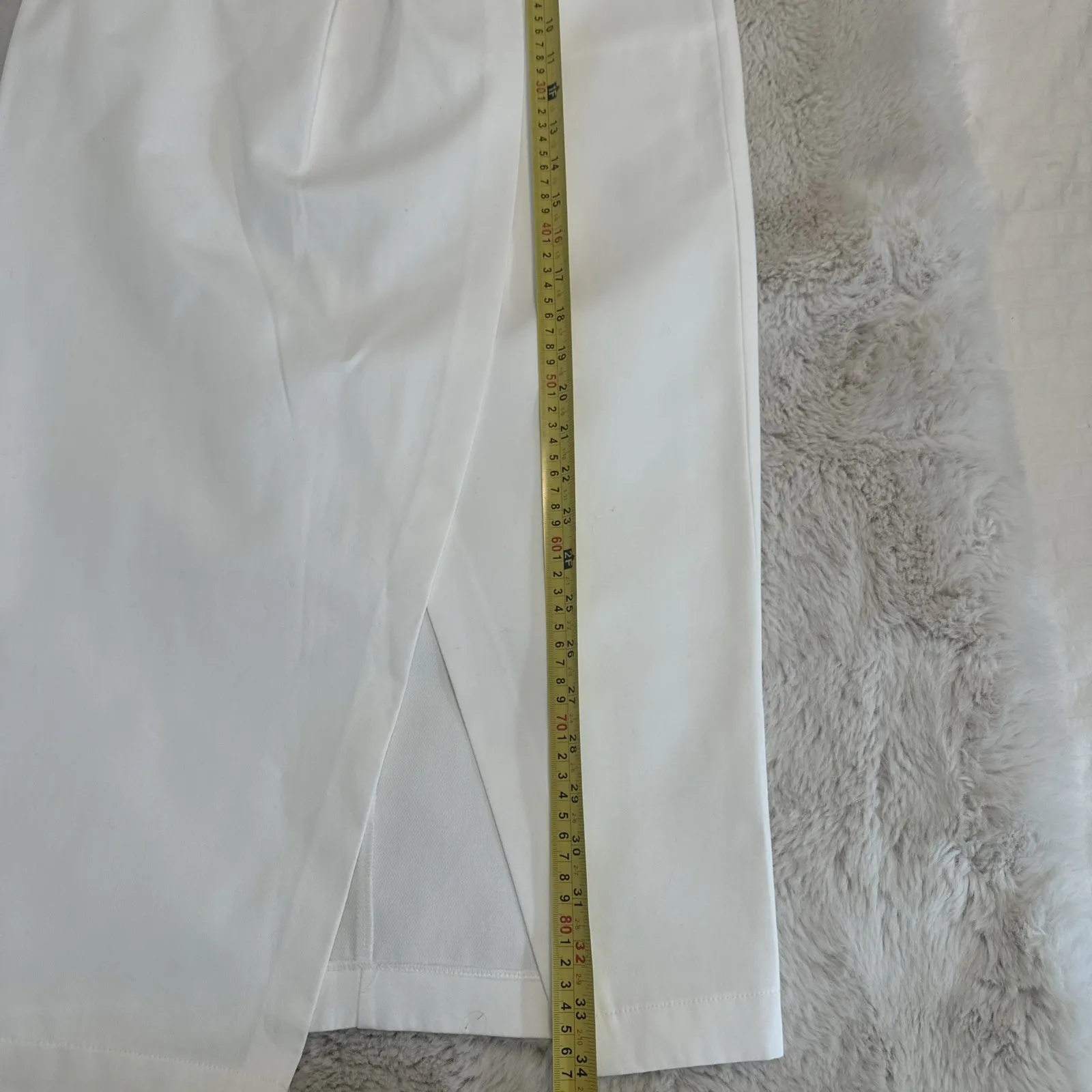 Zara White Draped‎ Pencil Skirt S - Image 8