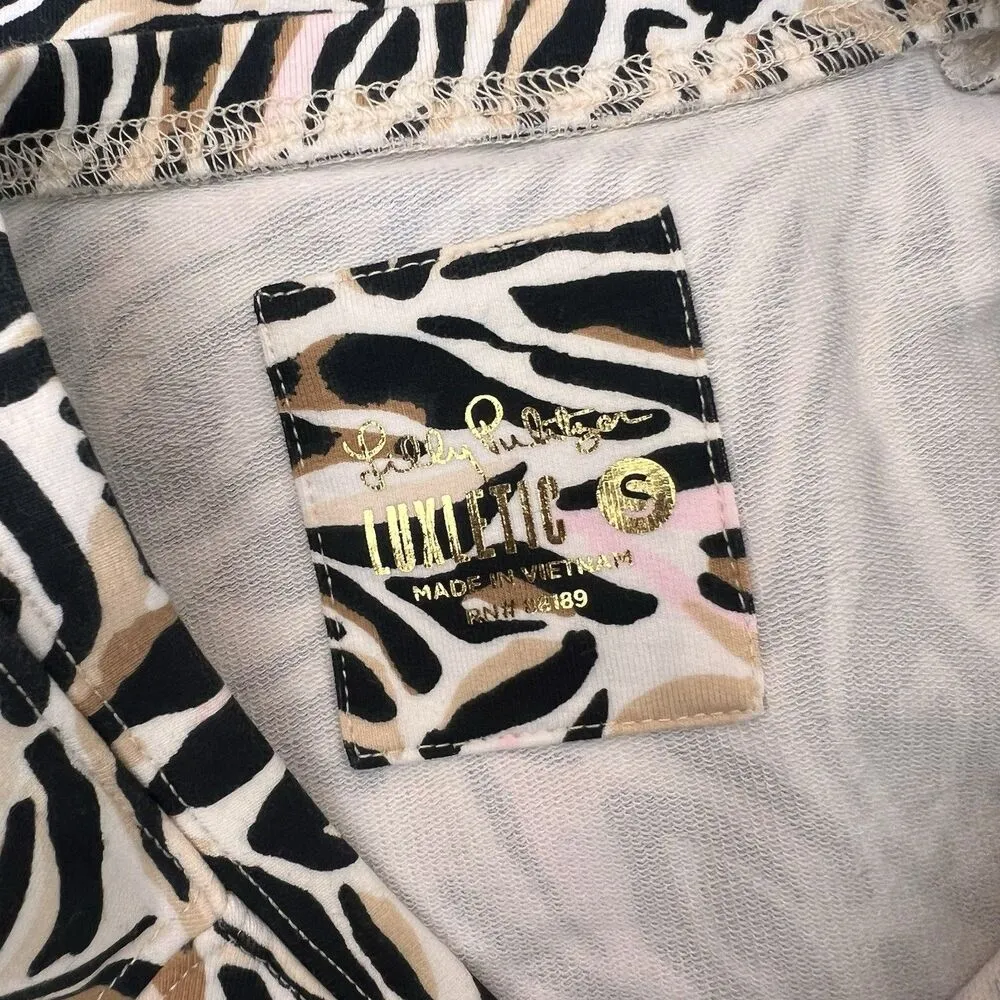 Lilly Pulitzer UPF 50 Luxletic Blythe Long-Sleeve Activewear Sz SMALL  Zebra #82 - Image 10