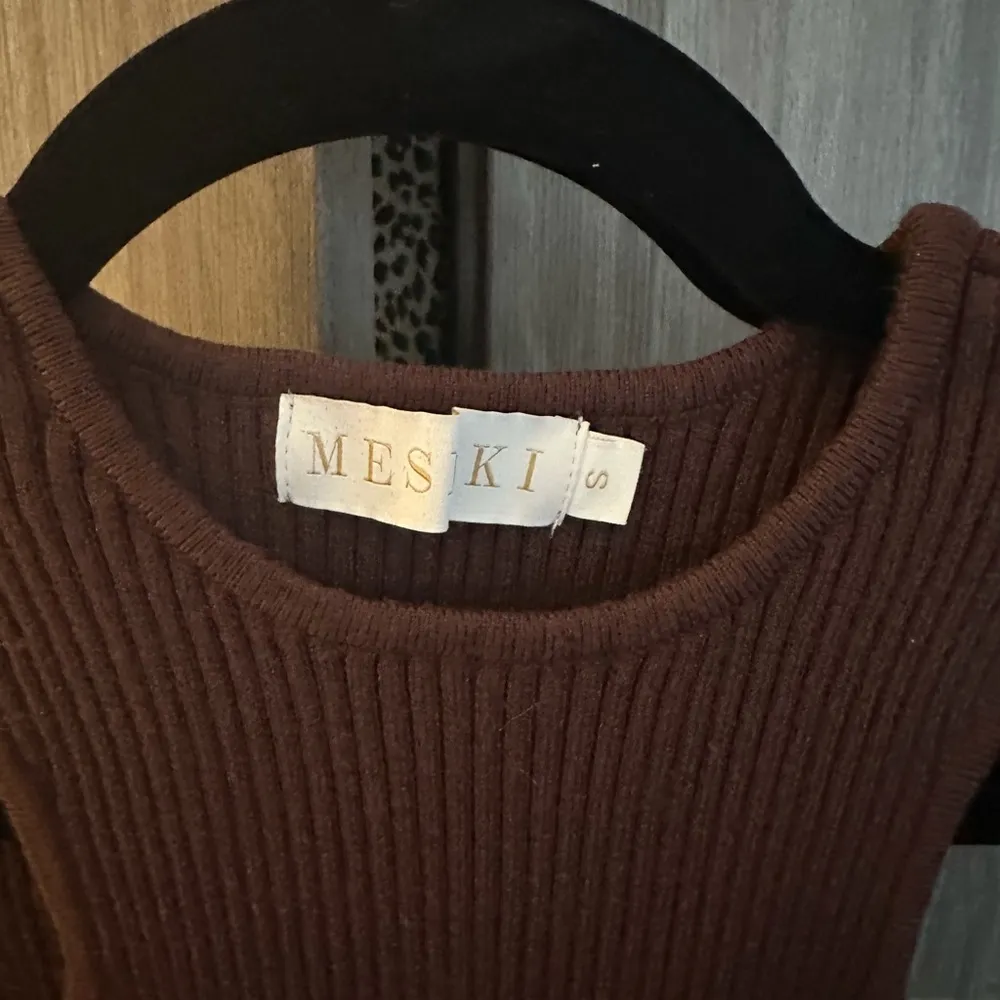 Long Ribbed Knit Body-con Dress - Image 2