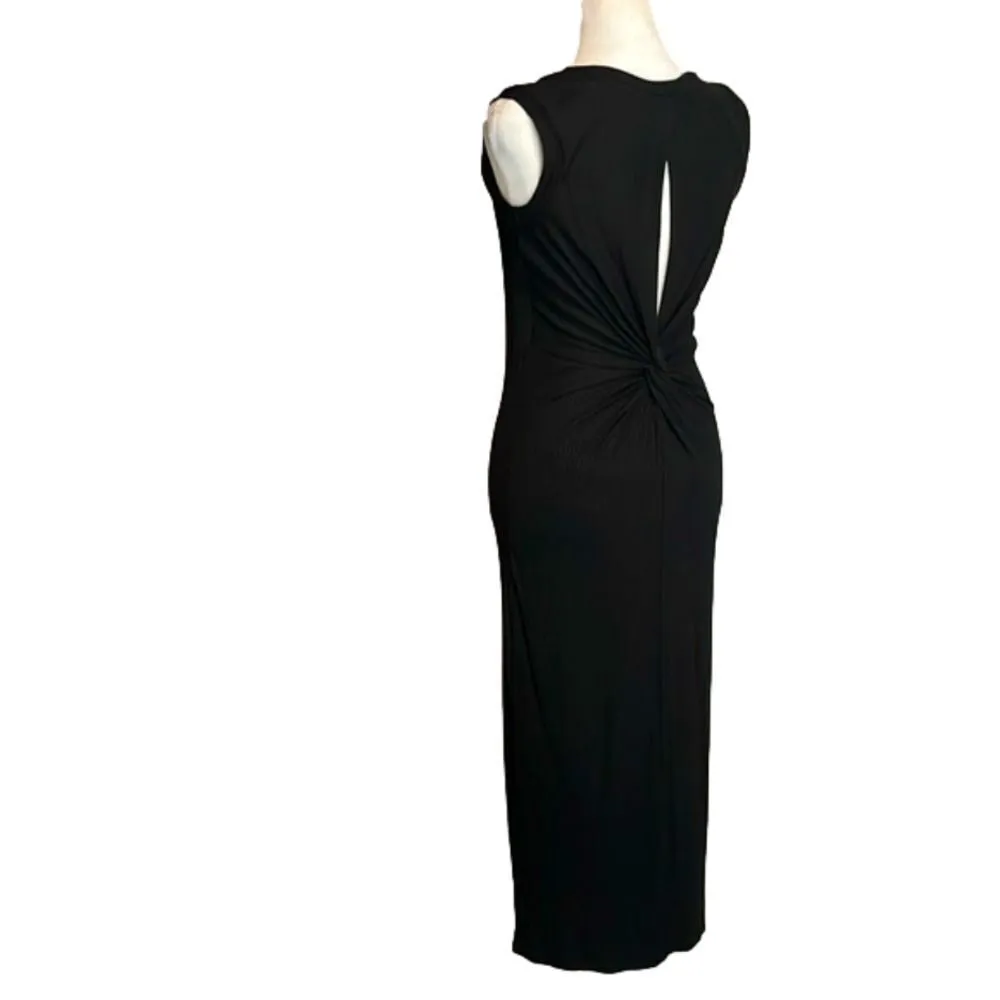 Evereve Collection by Bobeau NWOT slim maxi black dress w/ back keyhole XS - Image 2