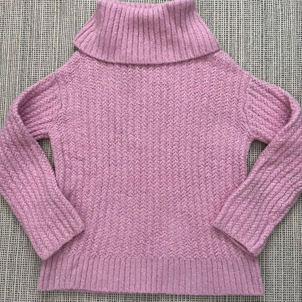 Maeve by Anthropologie Pink Turtleneck Pullover Sweater - Image 5