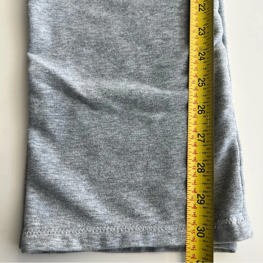 Abercrombie & Fitch Gray straight Sweatpants Logo spell out NY Y2k L - Image 5