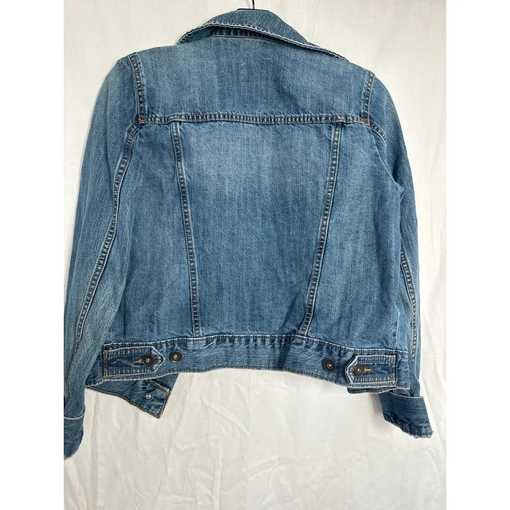 Stylus Denim Jacket Classic Jean Jacket Casual Everyday Style Small Blue - Image 2