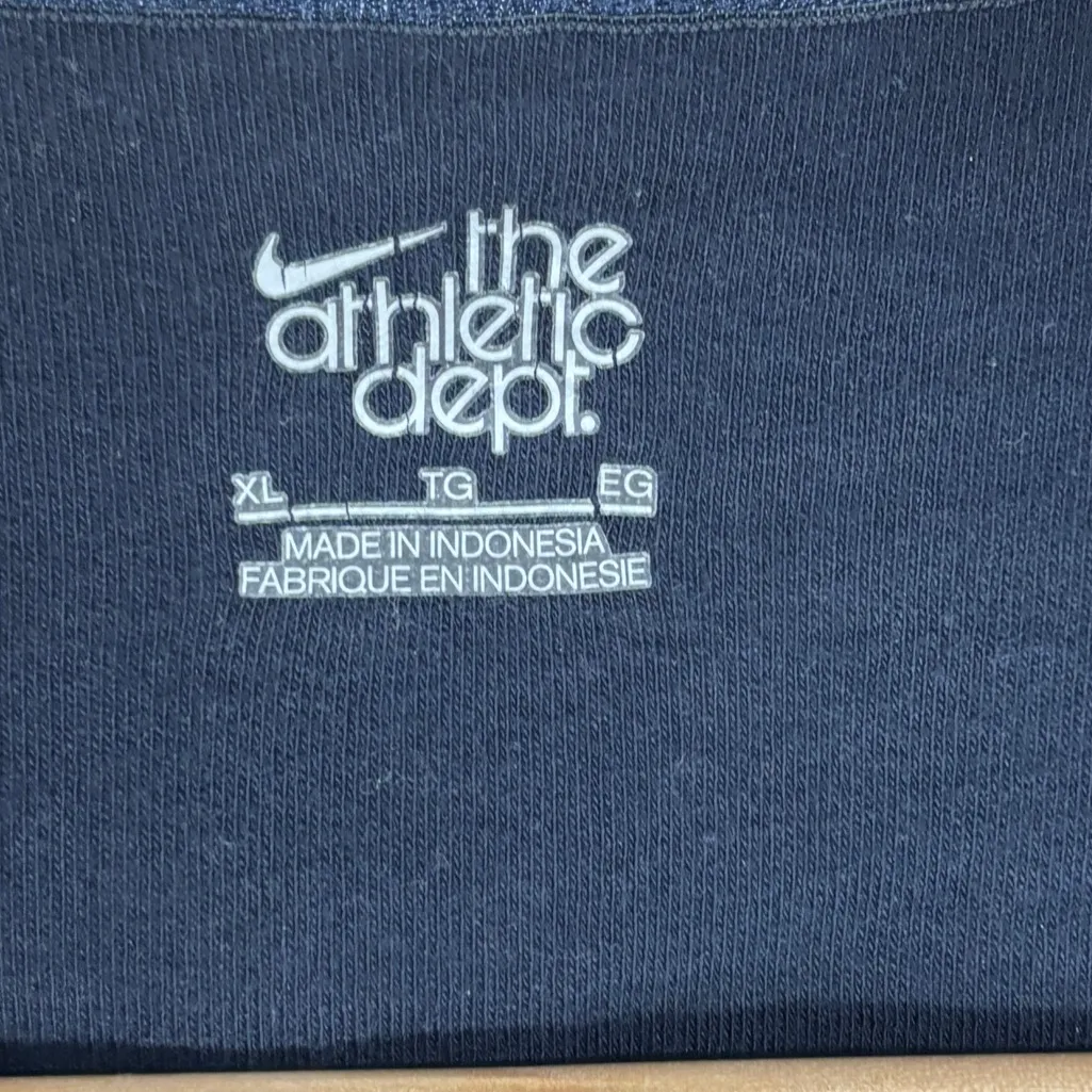 Nike Full Zip Hoodie Womens Sz XL Navy Athletic Cotton Blend Athleisure Casual - Image 5