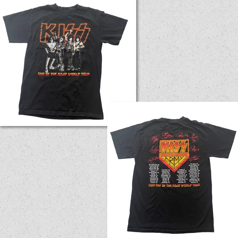 KISS Army Concert Tee Shirt Black Medium End of the World Tour 2019 Classic Rock - Image 7