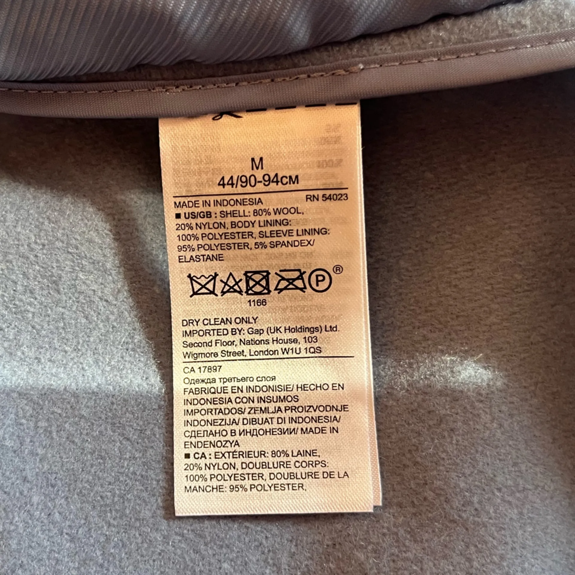 Banana Republic Mario Bullucci Sky Blue Italian Wool Melton Wrap
Tie Pea Coat - Image 12