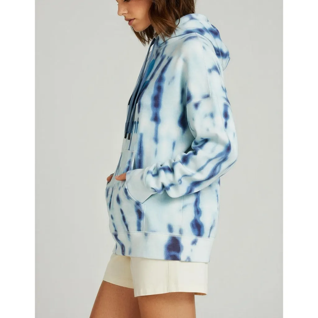 ISABEL MARANT Miley Hooded Sweatshirt, Blue Tie Dye, Large - Image 3