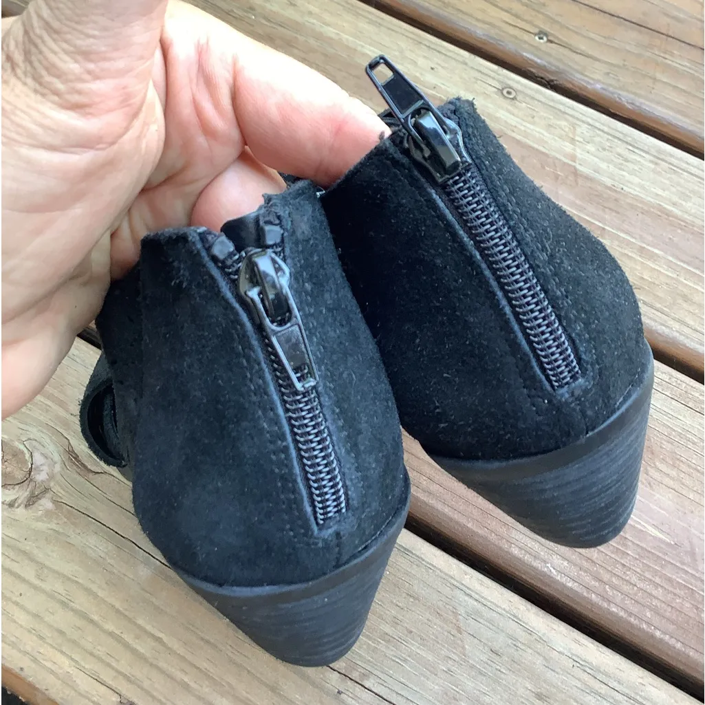 Leather booties for fall season 🍃🍂 Black Size 8 - Image 4