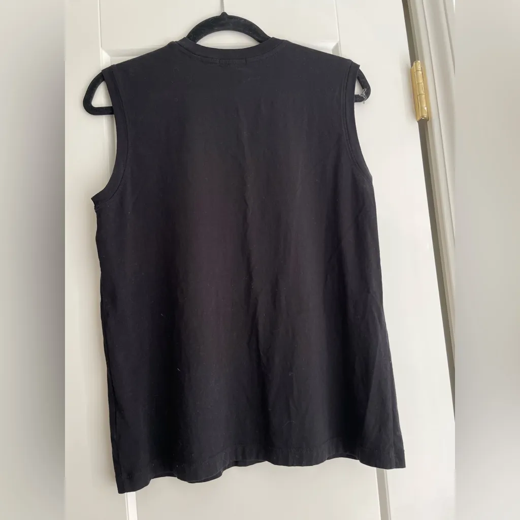 ATM CLASSIC JERSEY SLEEVELESS BOY TEE IN Black Size M - Image 2