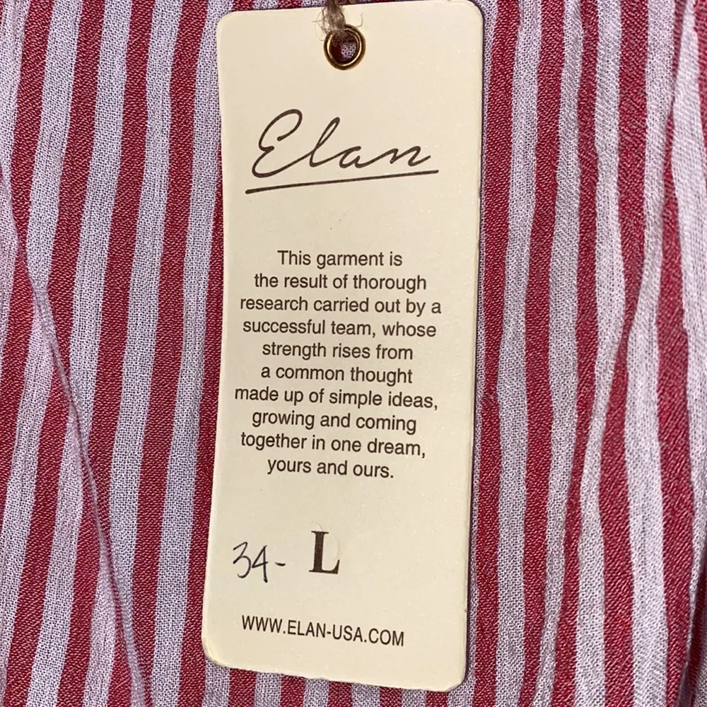 Elan NWT  Distressed Hem Tie Shoulder Tank - Image 2