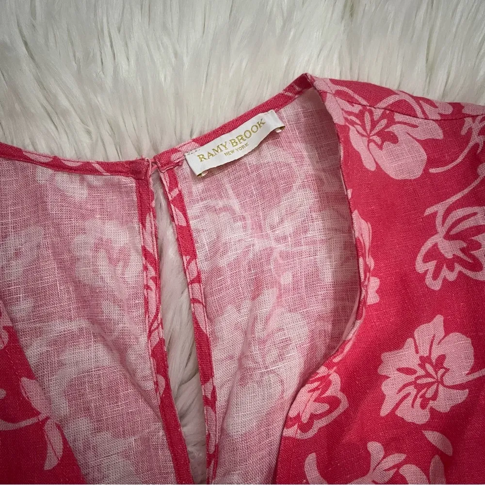 Ramy Brook Jolie Linen Floral Dress - Image 10