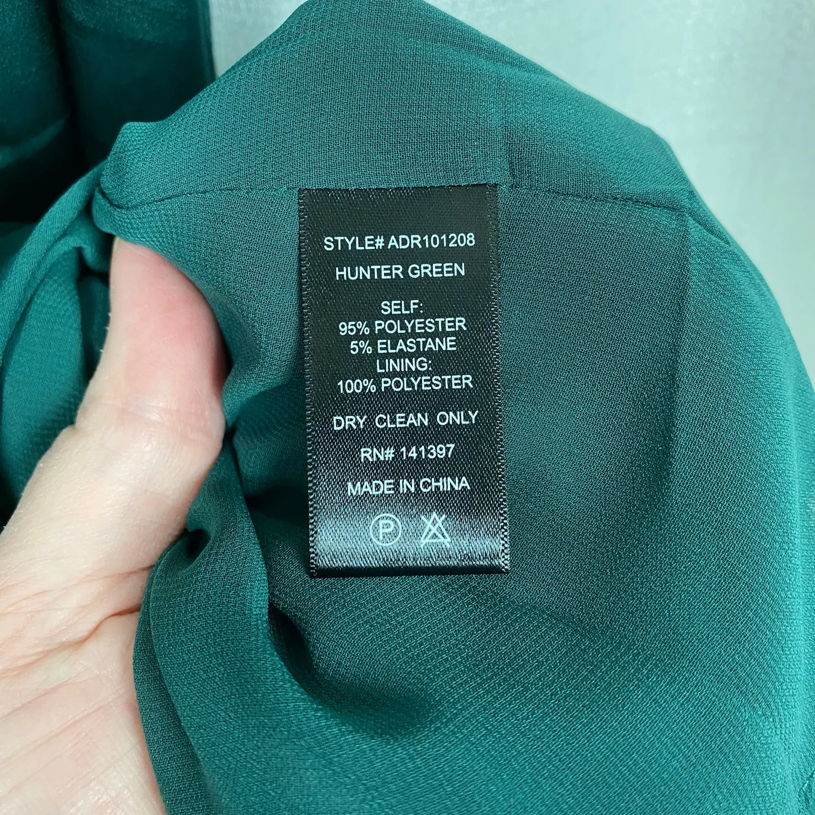 ASTR The Label Hunter Green Amalia Ruched Satin Maxi Dress Sz.L NWT - Image 15