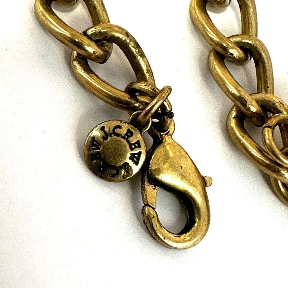 J. Crew jeweled enamel rope statement necklace Green - Image 7