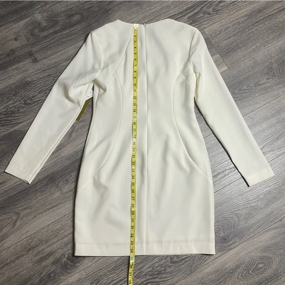 Nicole Miller ivory Keyhole cutout dress size 8 NWT‎ 0128 - Image 9