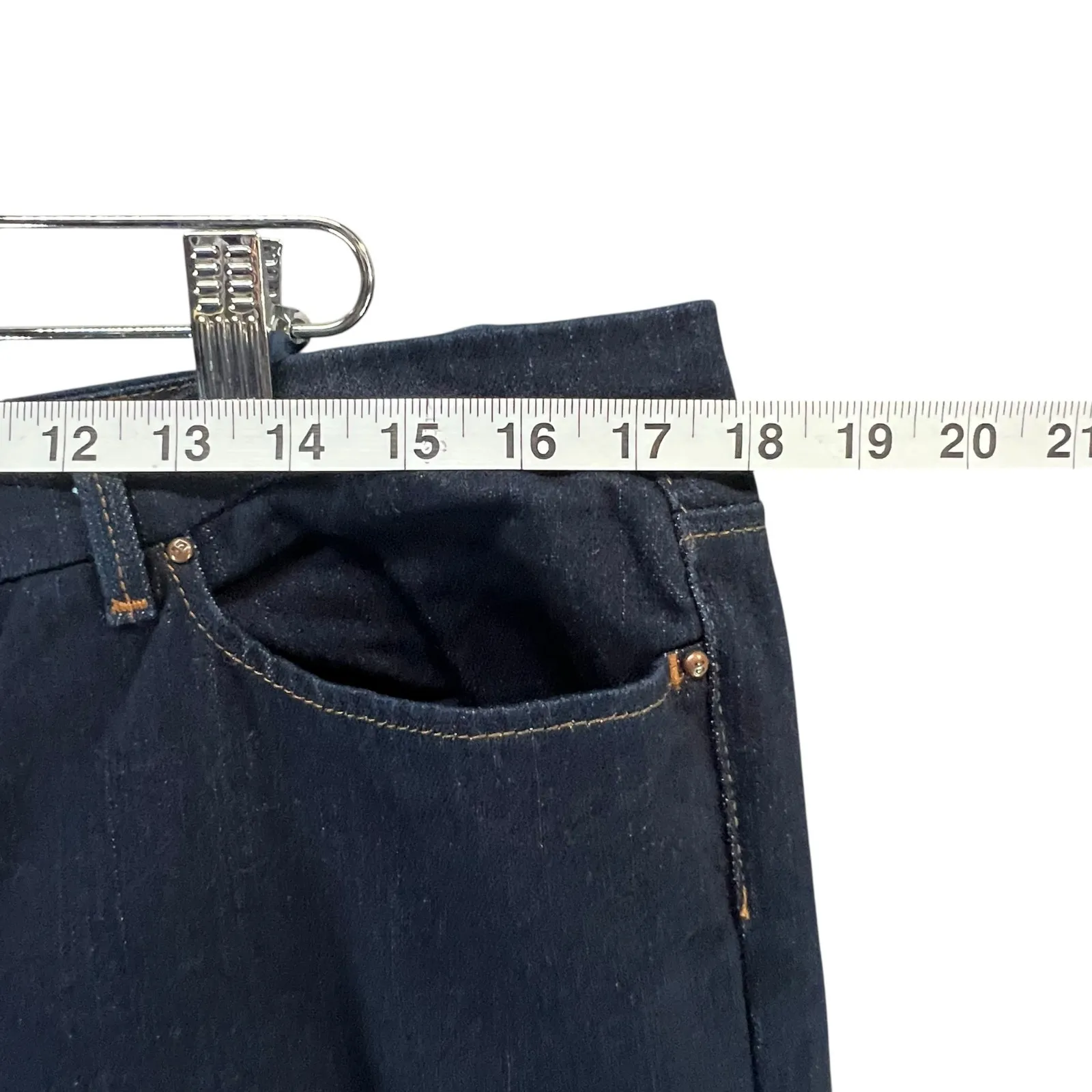 Joes Jeans Womens 32 Mulholland Dark Blue Cigarette Fit Slim Straight Low Rise - Image 6