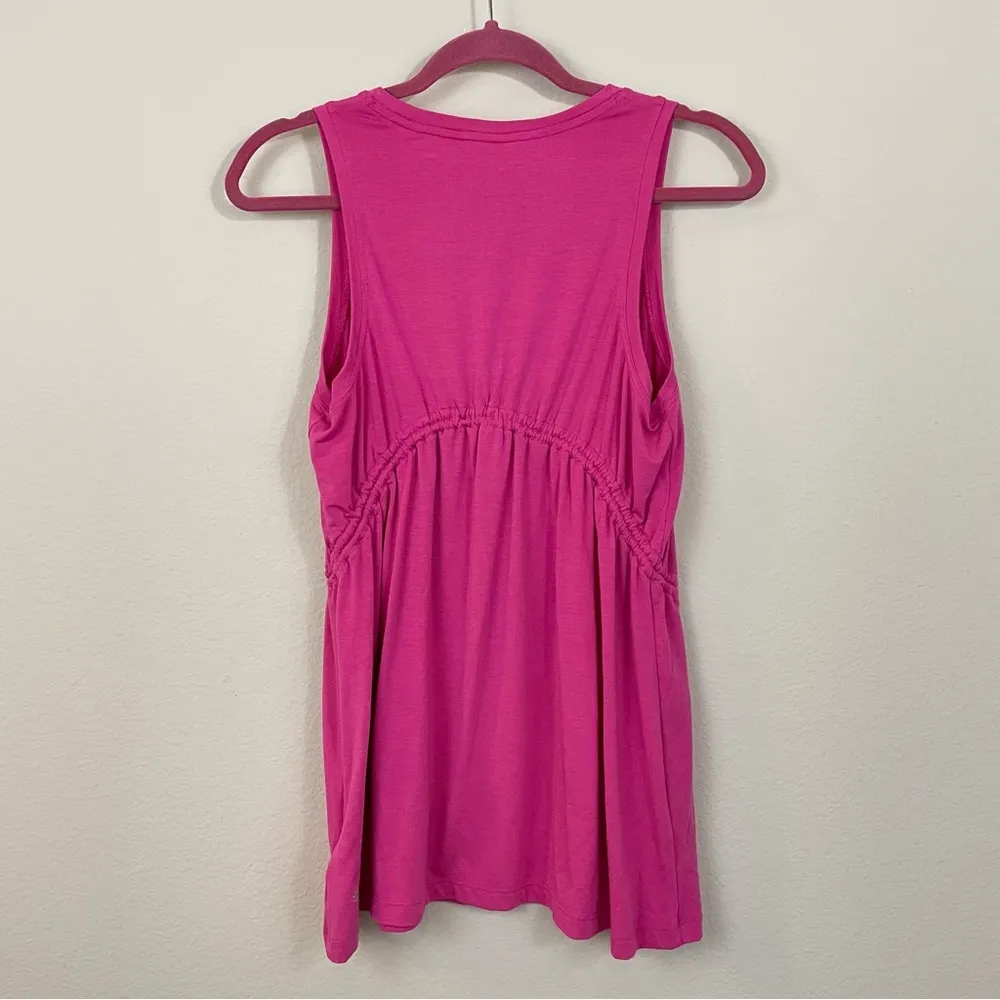 Athleta Pink Air Out Cinch Tank‎ Top Size Medium - Image 8