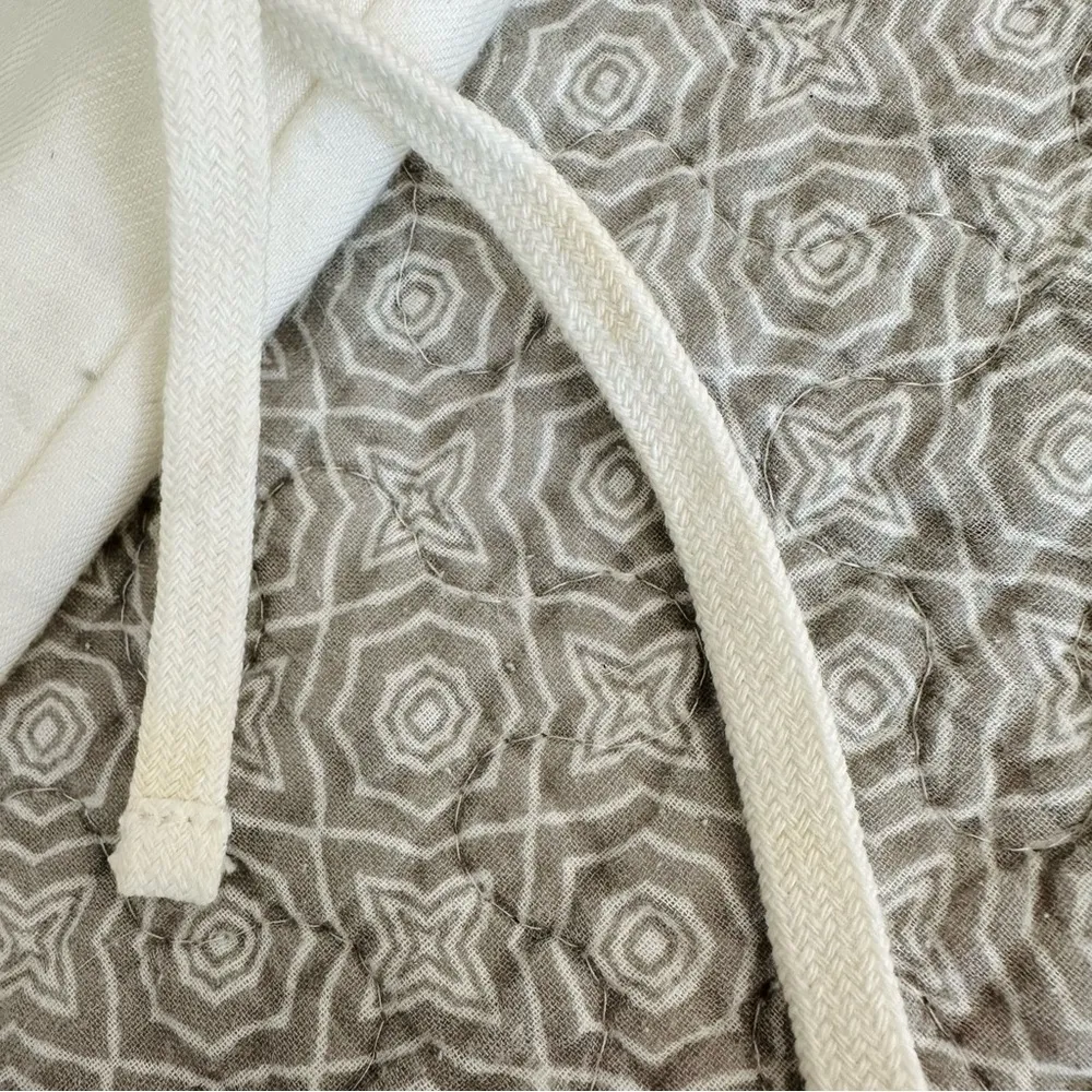 NEW! J. Crew White Linen Cotton Wide Leg Drawstring Pants Size 8 - Image 9