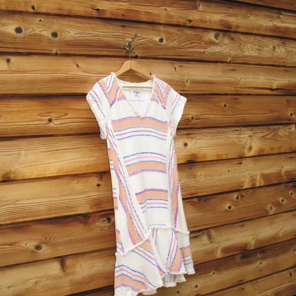Striped Gauze Cotton Dress XS - Image 4