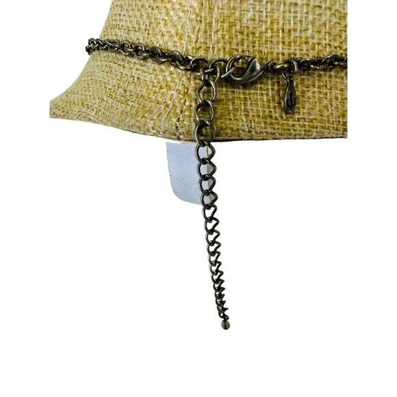 Vintage Premier Designs‎ Necklace Articulated Flower Floral Link Silver Tone 16" - Image 3