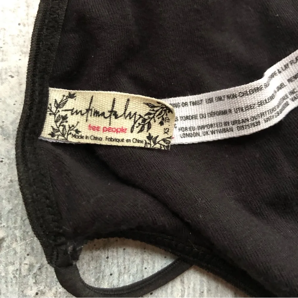 Intimately Aria Lace Longline Cut Out Black Bralette Bra XS - Image 5