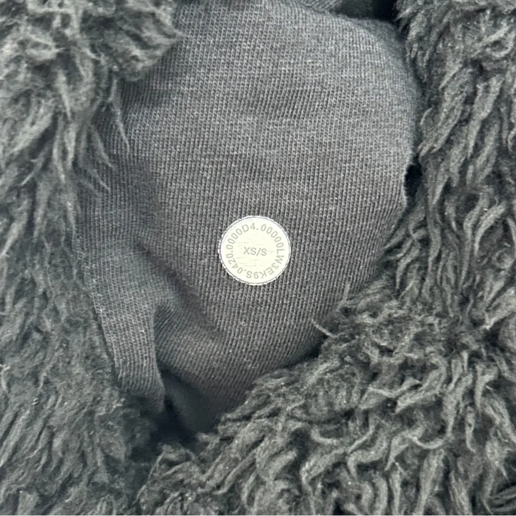 Lululemon Black Sherpa Fleece Warmth Restore Oversized Turtleneck XS S *MATTED* - Image 10