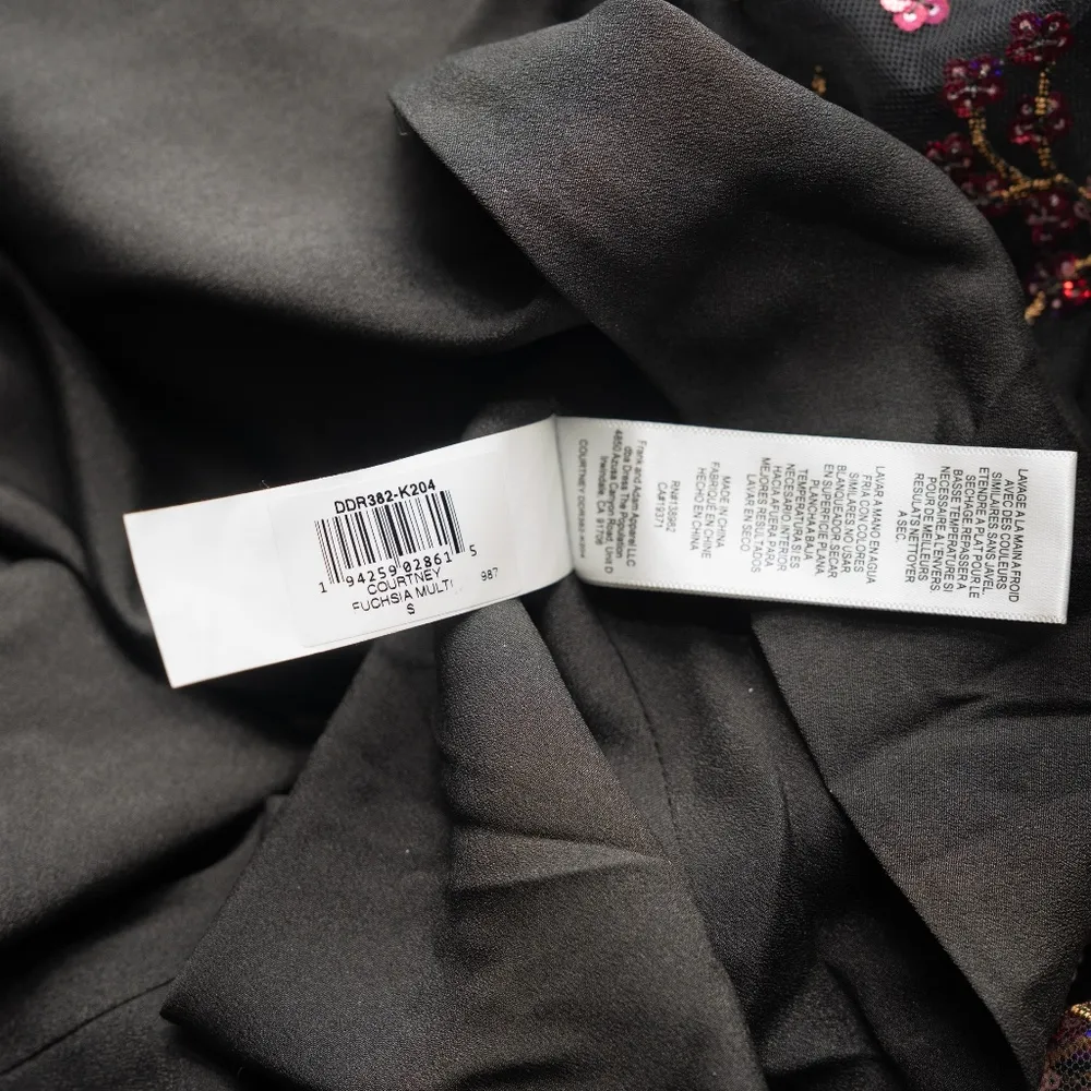 Dress The Population | Courtney Floral Sequin Overlay Dress - Image 7