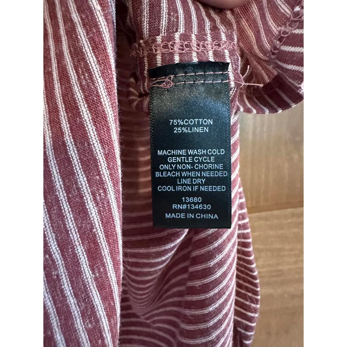 Anthropologie Sunday in Brooklyn Linen Striped Slit Tank Top Women’s size Small - Image 7