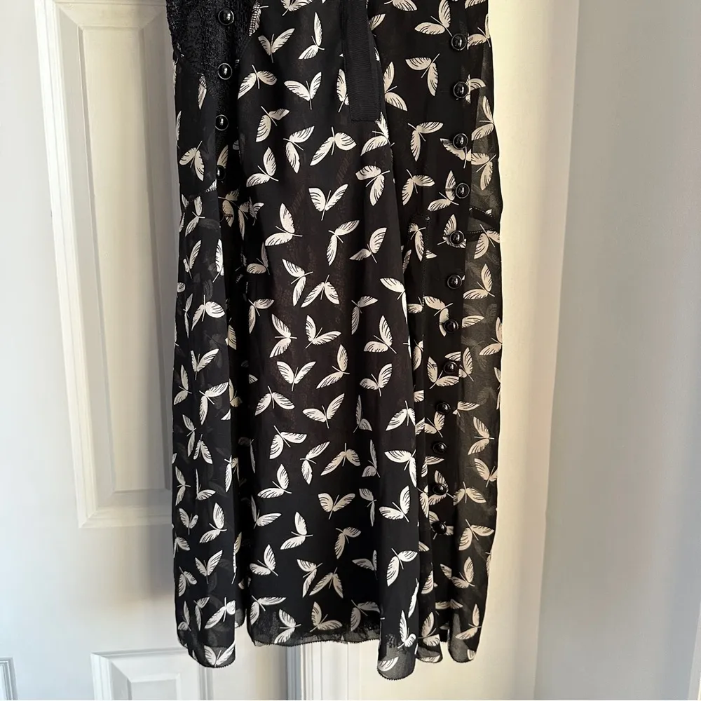 NWT Byron Lars Asymmetrical Feather Dress Black - Image 5