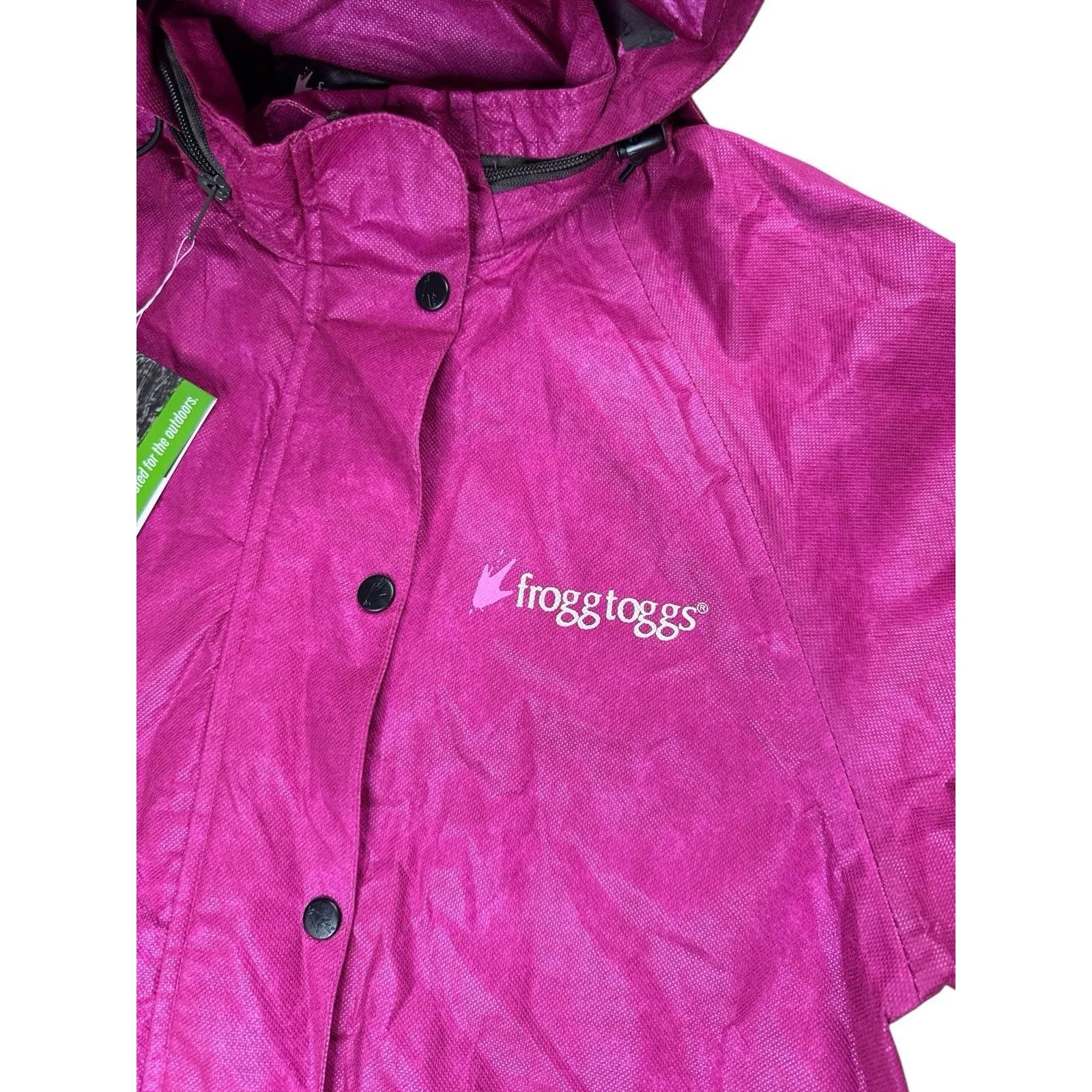 New Frogg Toggs Jacket Womens Small Pink All Purpose Rain Outdoors Waterproof - Image 2