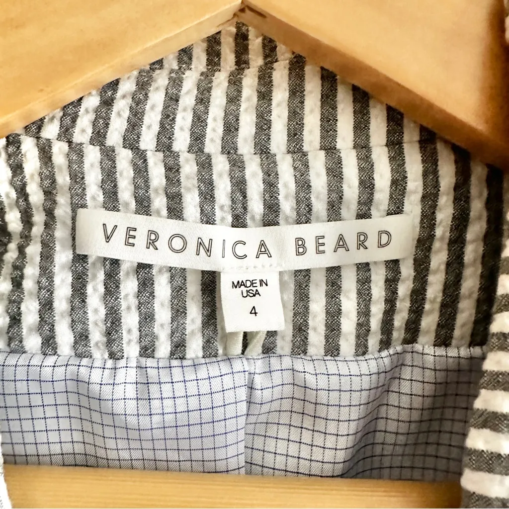 Veronica Beard Striped Dickey Blazer Jacket - Image 4