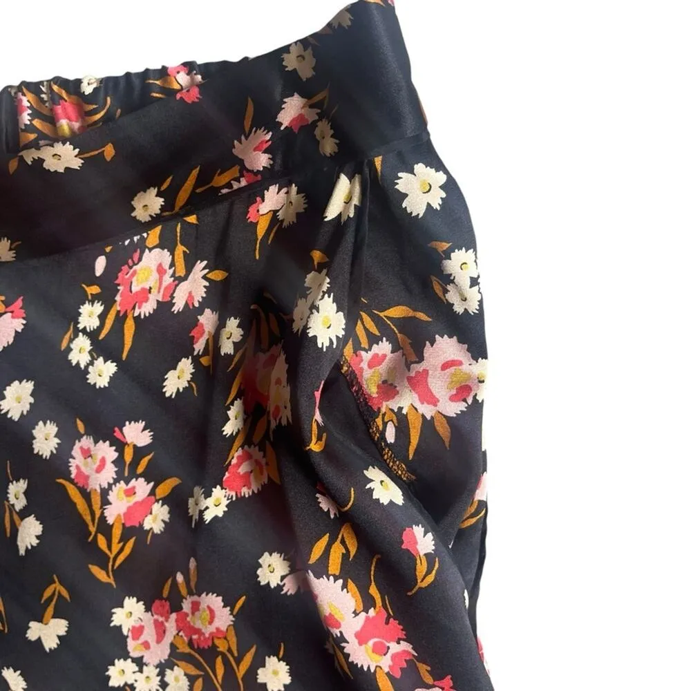 A.L.C. Women’s Silk Floral flower Print Palazzo Pants Size 8 - Image 5