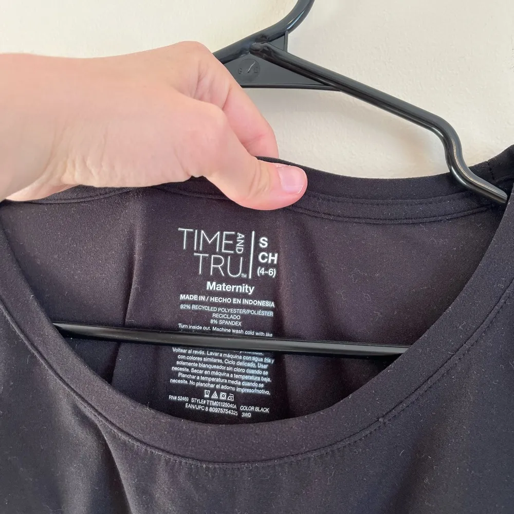 Time and Tru Maternity Animal Print Mama Shirt- Size Small - Image 4