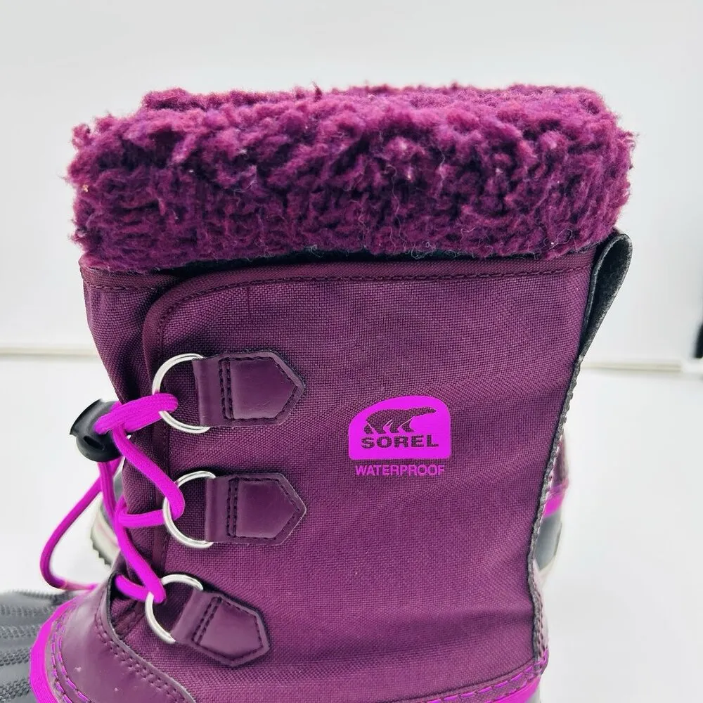 Sorel Purple Women's Warm Winter Waterproof Snow Boots Size US 5 UK 4 - Image 5